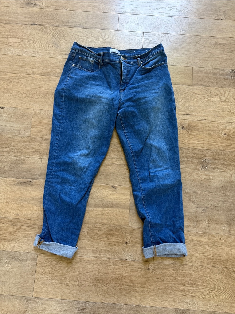 LOFT Boyfriend Jeans in Medium Blue Wash